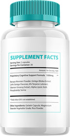 Tiworld Cápsulas de Suplemento Cerebral – Fórmula Máxima Potencia Totalmente Natural, Píldoras de Enfoque y Soporte Nootrópico (2 Paquetes – 120 Cápsulas)