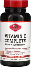 Olympian Labs Vitamin E Complete Tocomin, 200 IU, 60 Cápsulas Blandas