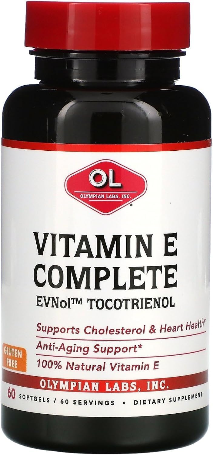 Olympian Labs Vitamin E Complete Tocomin, 200 IU, 60 Cápsulas Blandas