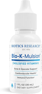 Bio K Mulsion de Biotics Research – Gotas de Vitamina K1 (500 mcg)