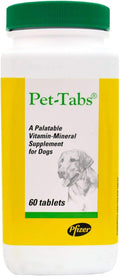 Pet Tabs Fórmula Original - Complemento Multivitamínico para Perros, 60 Comprimidos Masticables