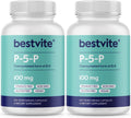 BESTVITE P-5-P 100mg (240 Cápsulas Vegetarianas) - Forma Coenzimada de Vitamina B6 - Vegano - Sin Gluten - No Transgénico