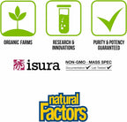 Whole Earth & Sea de Natural Factors, Verduras Fermentadas Orgánicas - Suplemento Vegano en Polvo, Sabor Tropical, 406 g