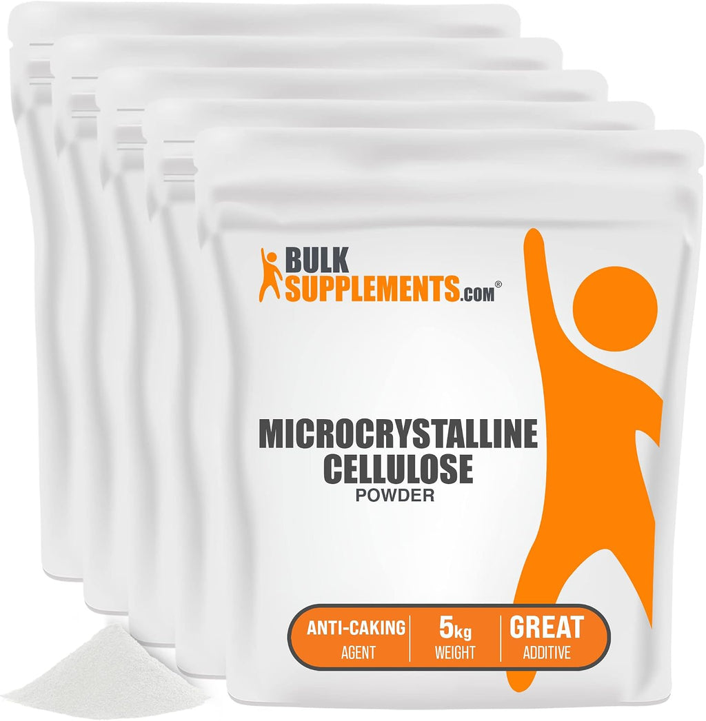 BulkSupplements.com Celulosa Microcristalina en Polvo - Excipiente, Aglutinante y Agente Antiaglomerante, 1 kg (2,2 lbs)