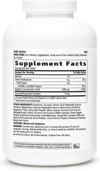 GNC Vitamina C 500mg, Sabor Frutas Variadas, 180 Comprimidos Masticables