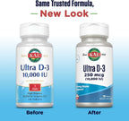 KAL Ultra Vitamina D3 10000 UI, 120 Comprimidos de Alta Potencia