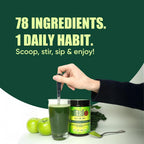 Vital All-in-One Daily Powdered Supplement - Super Greens en Polvo con Probióticos y Antioxidantes - 4.23 oz (12 Porciones)