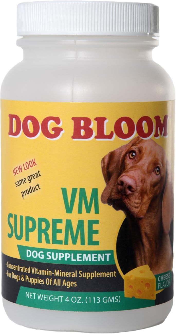 VM Supreme - Suplemento Multivitamínico y Mineral para Perros - Sabor a Queso Real (2.27 kg)