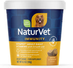 NaturVet VitaPet Vitaminas Diarias para Perros Adultos con Ayuda para el Aliento, 60 Comprimidos Blandos