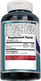 FITO MEDIC'S Lab Vitamina D3 5000 UI – 360 Cápsulas Blandas