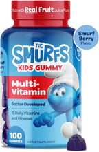VITABURST Smurfs Multivitaminas en Gominolas para Niños - 15 Vitaminas y Minerales - 100 Gominolas