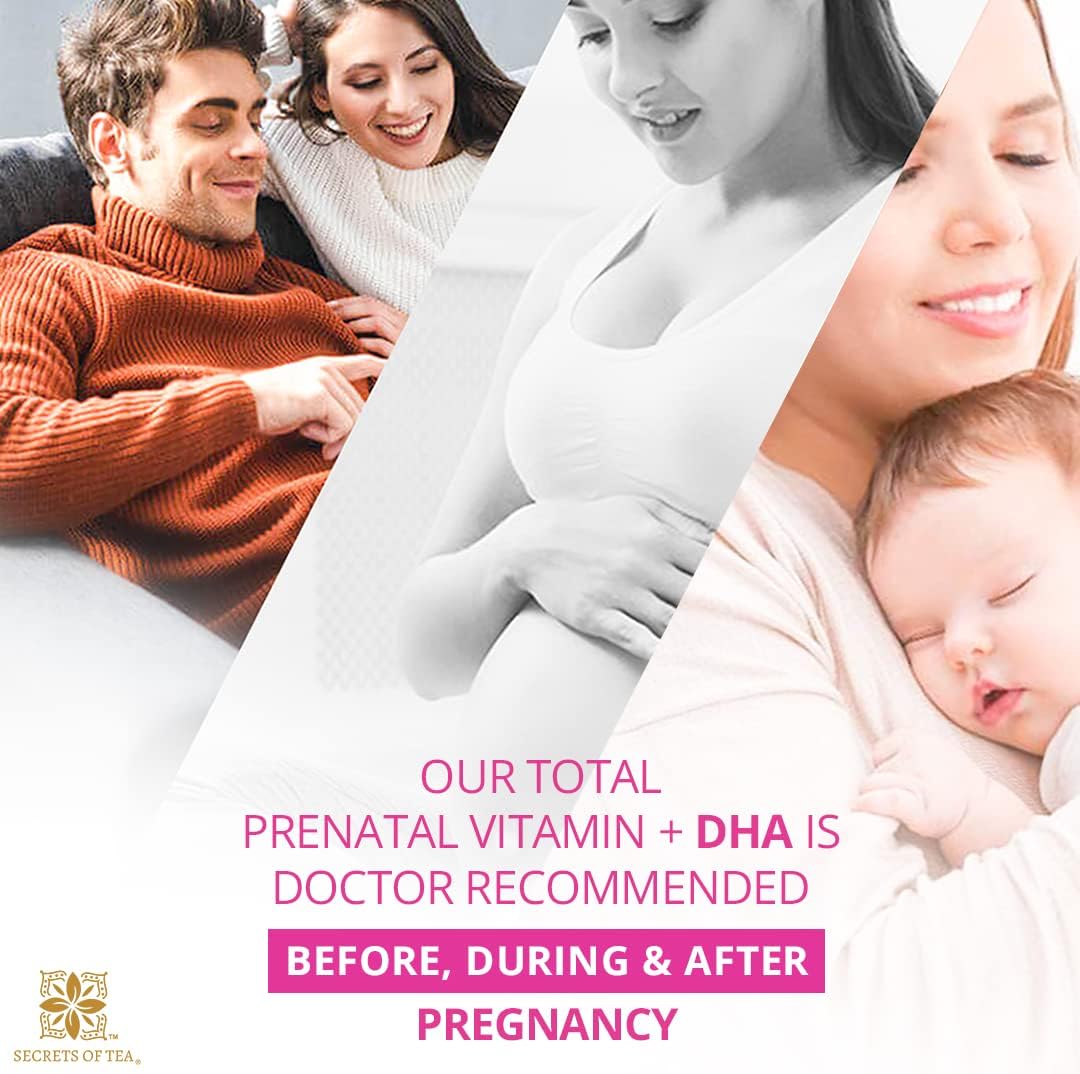 Vidalocity Vitaminas Prenatales para Mujeres, Multivitamínico en Cápsulas: Omega 3 (EPA/DHA), Magnesio, Folato, Vitamina D3, C, B12, B6, A, K y Zinc, 60 Cápsulas (Suministro para 60 Días)