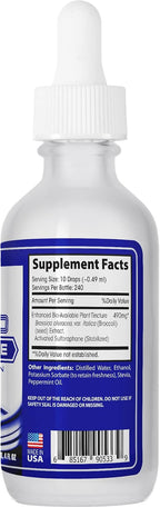 ABCOCID Sulforafano Activado y Estabilizado - 490 mg, 118 ml (4 oz), 240 porciones, Líquido