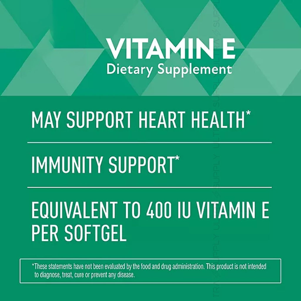 Vitamina E (400 UI) 180 mg, 500 Cápsulas Blandas - Members Mark