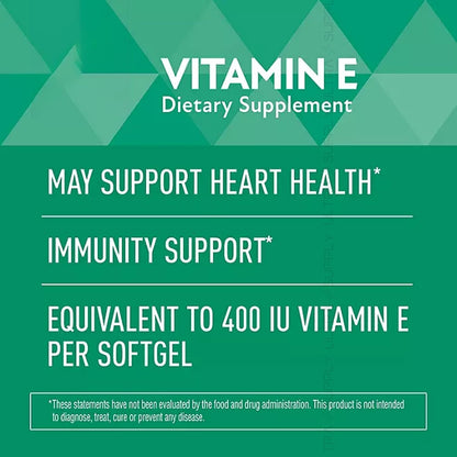 Vitamina E (400 UI) 180 mg, 500 Cápsulas – Pureza: Opta por fórmulas sin aditivos innecesarios, como colorantes o – Image 5