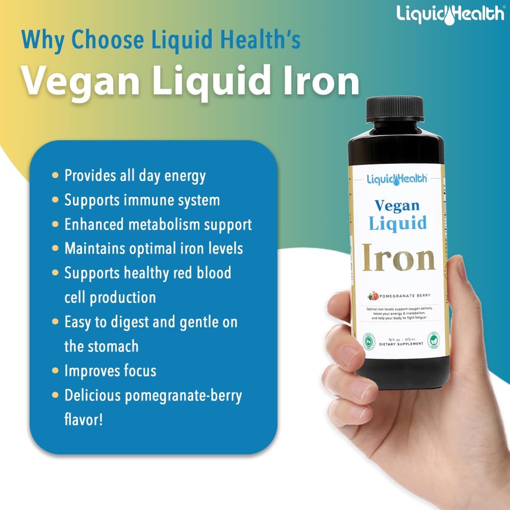 LIQUIDHEALTH Prenatal Baby Booster - Pack de Vitaminas Prenatales/Postnatales Líquidas Veganas con Hierro Ferrochel y Folato
