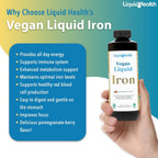 LIQUIDHEALTH Prenatal Baby Booster - Pack de Vitaminas Prenatales/Postnatales Líquidas Veganas con Hierro Ferrochel y Folato