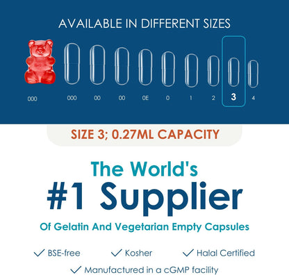 Capsuline Cápsulas Vacías de Gelatina Tamaño – Peso del paquete: 2.24 libras (aprox. 1 kg) – Image 6