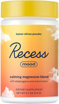 Recess Mood Powder - Calming Magnesium L-Threonate con Pasiflora, L-Teanina y Electrolitos - Sabor Limón Cítrico (28 porciones)