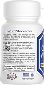 Natural Stacks Vitamina D3 5000 UI con Aceite de Coco - 30 Cápsulas Blandas