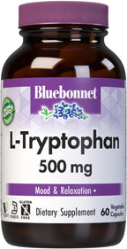 Bluebonnet Nutrition L-Triptófano 500mg - 60 Cápsulas Vegetales