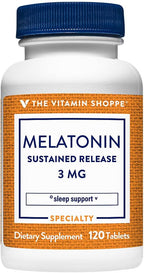 The Vitamin Shoppe Melatonina - Soporte para el Sueño, 120 Comprimidos
