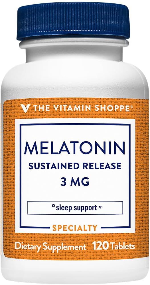 The Vitamin Shoppe Melatonina - Soporte para el Sueño, 120 Comprimidos