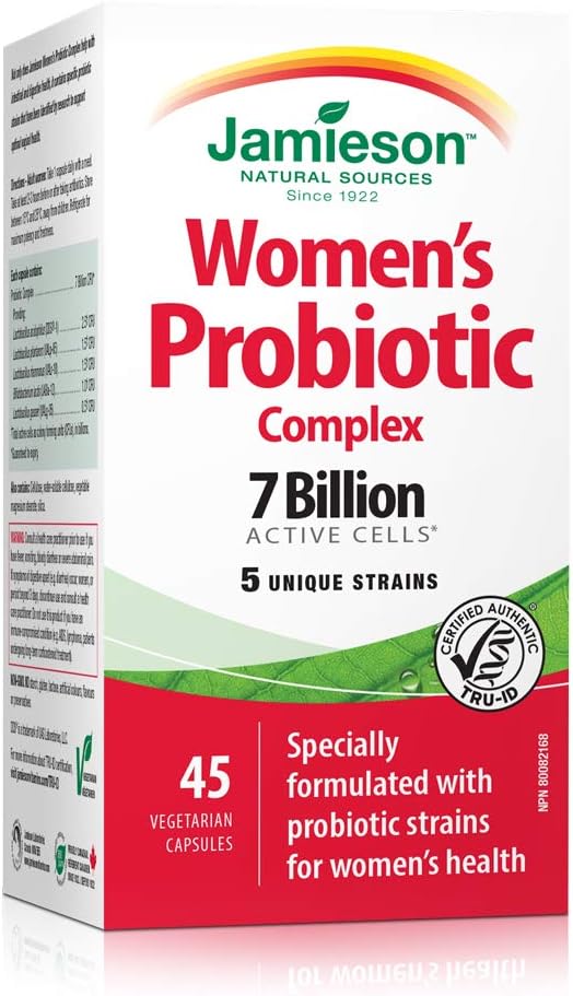 Jamieson Women’s Probiotic Complex 7 Billion - 45 Cápsulas Veganas