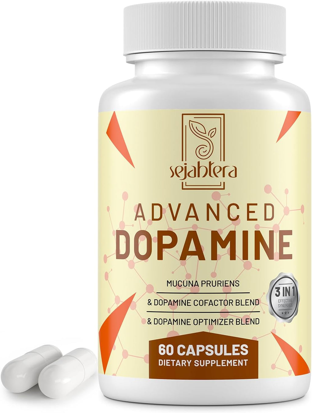 Suplemento de Dopamina 3-en-1 - 60 Cápsulas