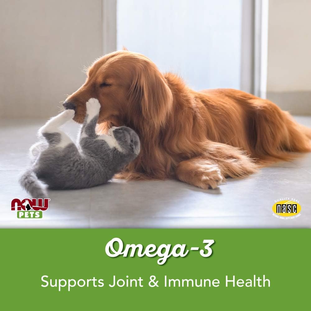 NOW Pet Health, Omega 3 for Dogs and Cats, 180 Capsules