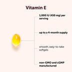 Micro Ingredients Vitamin E 1000 IU (450 mg) Per Serving, 240 Softgels | Daily Vitamin E Supplement | 4-Month Supply | Non-GMO, Gluten Free
