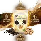 YAMKAY Thirikadugam en Polvo 300g – Trikatu Churna – Mezcla Herbal de Tres Pimientos y Jengibre