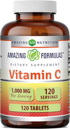 Amazing Formulas Vitamina C 1000 mg por dosis, 120 Comprimidos
