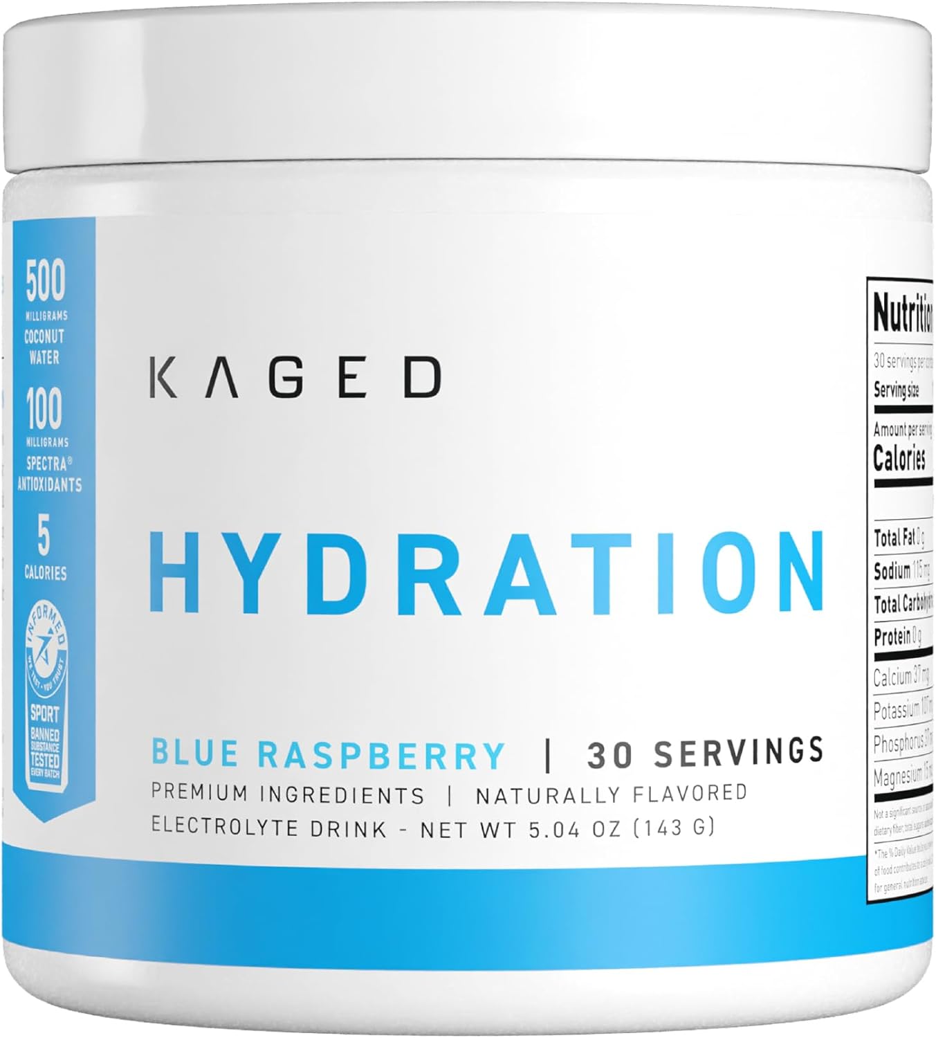 Kaged Hydra-Charge Polvo de Hidratación con Electrolitos - Apple Limeade (60 Servicios)