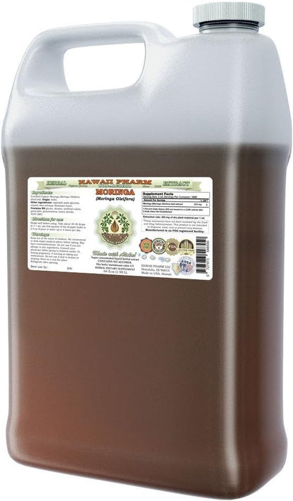 Hawaii Pharm Moringa Extracto Líquido Sin – Ingrediente activo: Extracto de hojas de Moringa oleifera (1:3, – Image 1