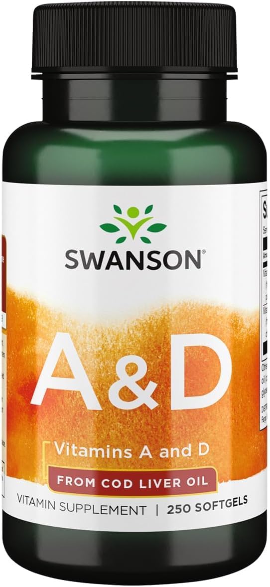Swanson Vitamin A & D – 250 Cápsulas Blandas