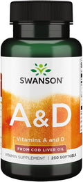 Swanson Vitamin A & D – 250 Cápsulas Blandas