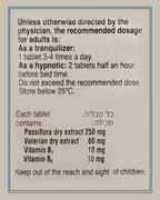 Calmanervin Comprimidos - con Vitaminas B1, B6, Pasiflora y Valeriana - 30 Comprimidos