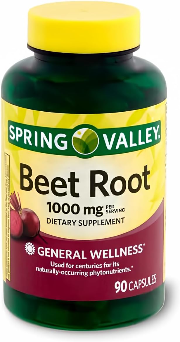 Spring Valley Raíz de Remolacha, 1000 mg, 90 Comprimidos