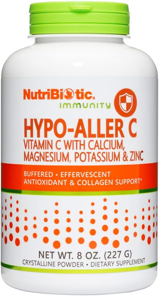 NutriBiotic Hypo-Aller C en Polvo - Vitamina C con Minerales - 226 g (8 oz)
