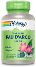 Solaray Pau D'Arco Corteza Interna - 510 mg - 100 Cápsulas