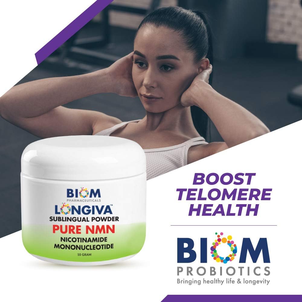 Biom NMN Polvo Sublingual - Nicotinamida Mononucleótido Nanotizado (Longiva)