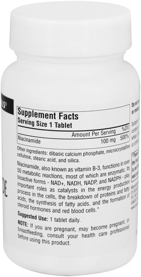Source Naturals Niacinamida B-3 100 mg | 250 Tabletas