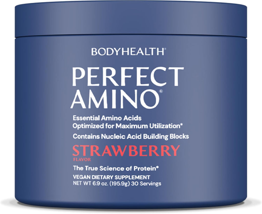 BodyHealth PerfectAmino - BCAA y EAA en Polvo - Sabor Lima Limón - 20 Servicios