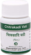 Dhanvantari Chitrakadi Vati - 60 Comprimidos Ayurvédicos