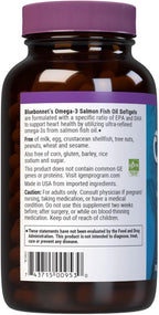 BlueBonnet Omega 3 1000mg Aceite de Salmón Salvaje - EPA DHA - 180 Cápsulas