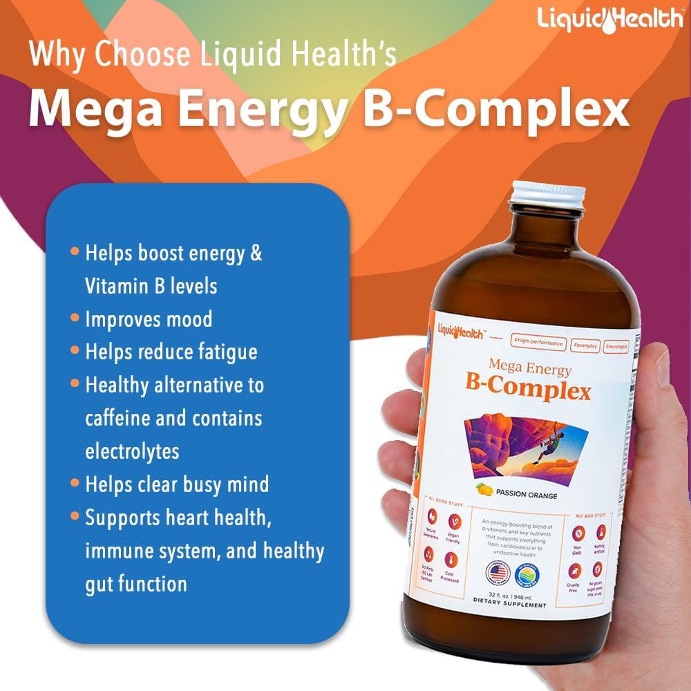 LIQUIDHEALTH Mega Energy Methylated B-Complex Líquido