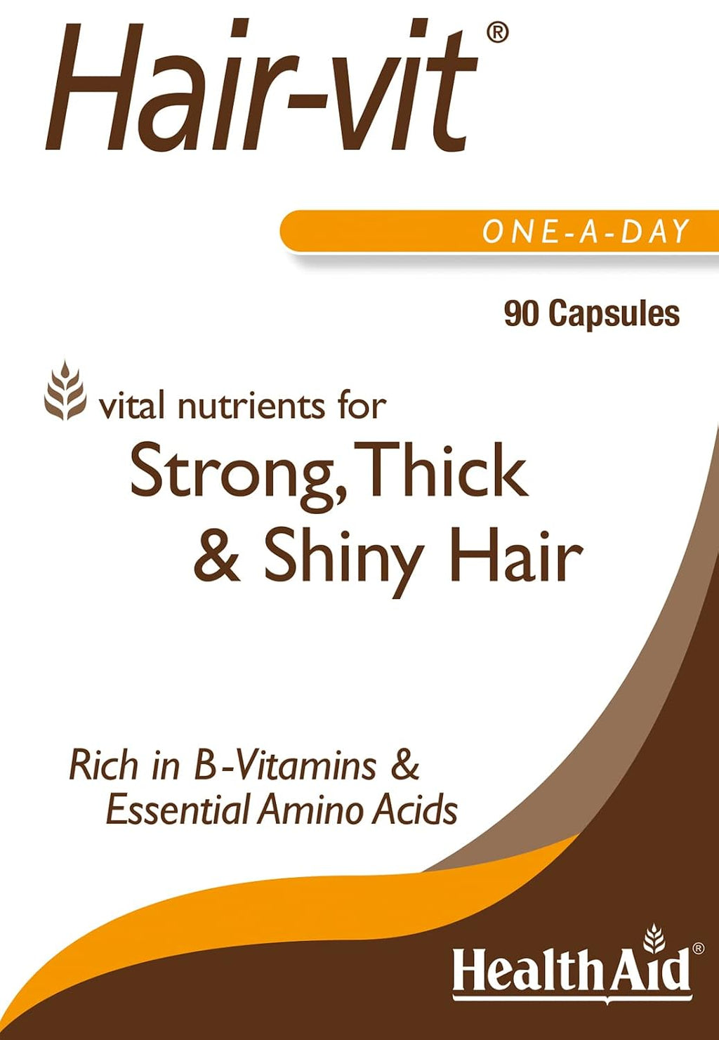 HealthAid Hair-VIT Suplemento Capilar – 90 Cápsulas