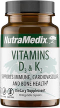 NutraMedix Vitamina D3 y K2 (MK-7) - 90 Cápsulas