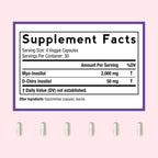 Doctor's Recipes Inositol para Mujeres - Myo-Inositol y D-Chiro Inositol 2050mg, 120 Cápsulas Veganas